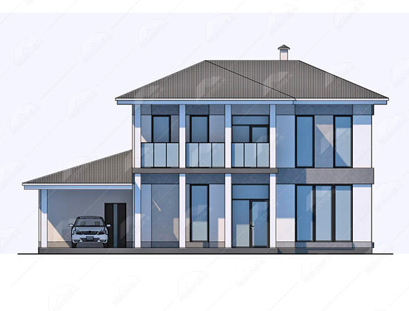 Проект дома с панорамными окнами-24-01-01